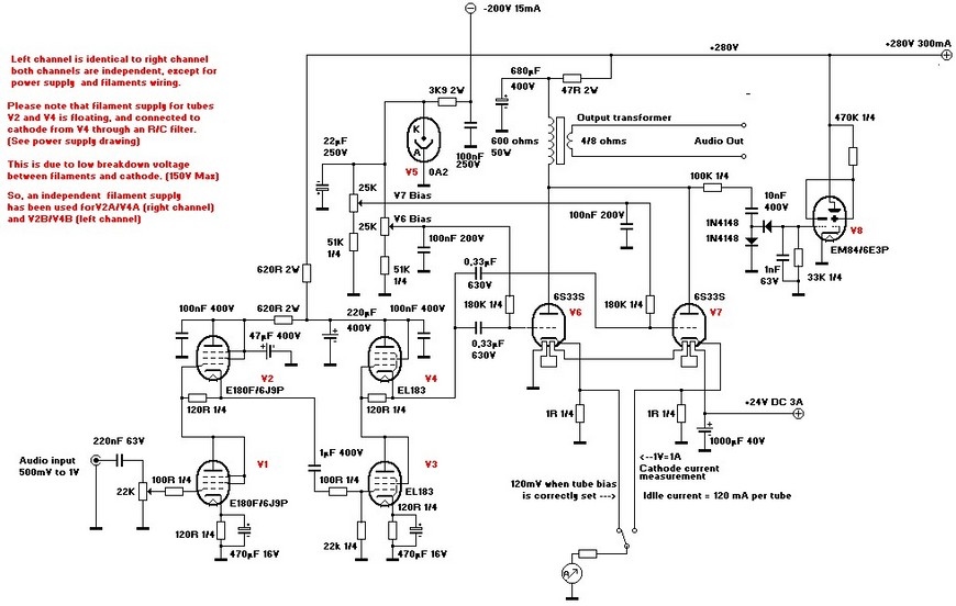 6S33S amp schematic