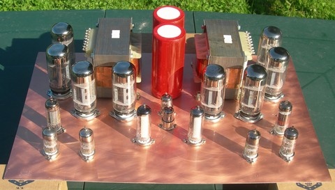 6P3S amp top view